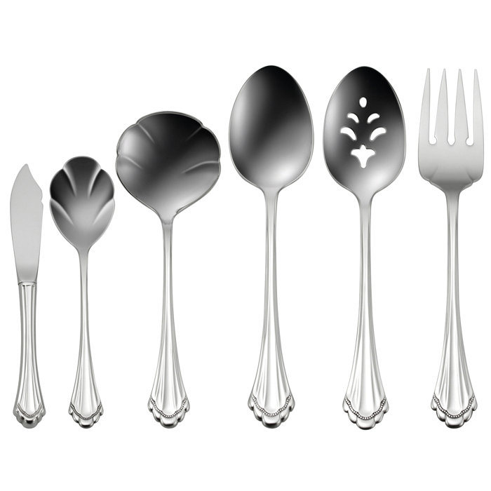 Oneida Marquette Oneida 6 Piece Flatware Serving Set, 18/10 Stainless